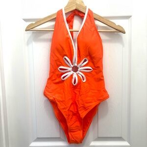 Swim Mod Ladies' Open Shoulder One-Piece Swimsuit Summer LIKE NEW